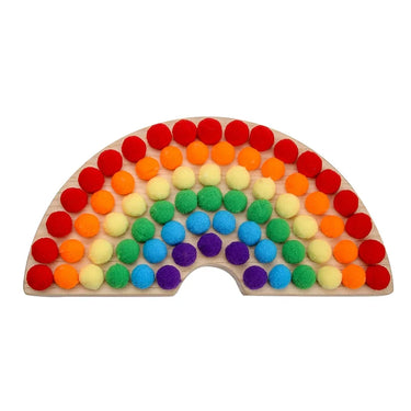RainbowStack | Aprendizaje colorido - Juego de clasificación y apilamiento de madera para niños pequeños